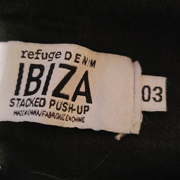 Refuge Ibiza Womens Jeans Black High Rise Skinny Fit Zipper Fly Size 3 - Picture 5 of 5